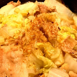 豚肉長芋白菜のちゃちゃっと煮